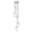 Z-Lite Aimie 5 Light Chandelier, Brushed Nickel/White Swirl