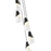 Z-Lite Aimie 5 Light Chandelier, Matte Black/White Swirl