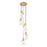 Z-Lite Aimie 5 Light Chandelier, Modern Gold/White Swirl