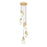 Z-Lite Aimie 5 Light Chandelier, Modern Gold/White Swirl