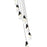 Z-Lite Aimie 7 Light Chandelier, Matte Black/White Swirl