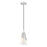 Z-Lite Aimie 1 Light 7" Pendant, Brushed Nickel/White Swirl - 828P7-BN