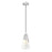Z-Lite Aimie 1 Light 7" Pendant, Brushed Nickel/White Swirl