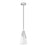 Z-Lite Aimie 1 Light 7" Pendant, Brushed Nickel/White Swirl