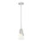 Z-Lite Aimie 1 Light 7" Pendant/Rod, Brushed Nickel/White Swirl - 828P7-ROD-BN