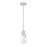 Z-Lite Aimie 1 Light 7" Pendant/Rod, Brushed Nickel/White Swirl