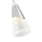 Z-Lite Aimie 1 Light 7" Pendant/Rod, Brushed Nickel/White Swirl