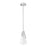 Z-Lite Aimie 1 Light 7" Pendant/Rod, Brushed Nickel/White Swirl
