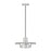 Z-Lite Ludo 1 Light 12" Pendant, Brushed Nickel/Frosted