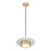 Z-Lite Ludo 1Lt 12" Pendant, White/Gold/Frosted