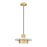 Z-Lite Ludo 1Lt 12" Pendant, White/Gold/Frosted