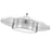 Z-Lite Ludo 1 Light 20" Pendant, Brushed Nickel/Frosted