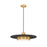 Z-Lite Ludo 1Lt 20" Pendant, Black/Gold/Frosted