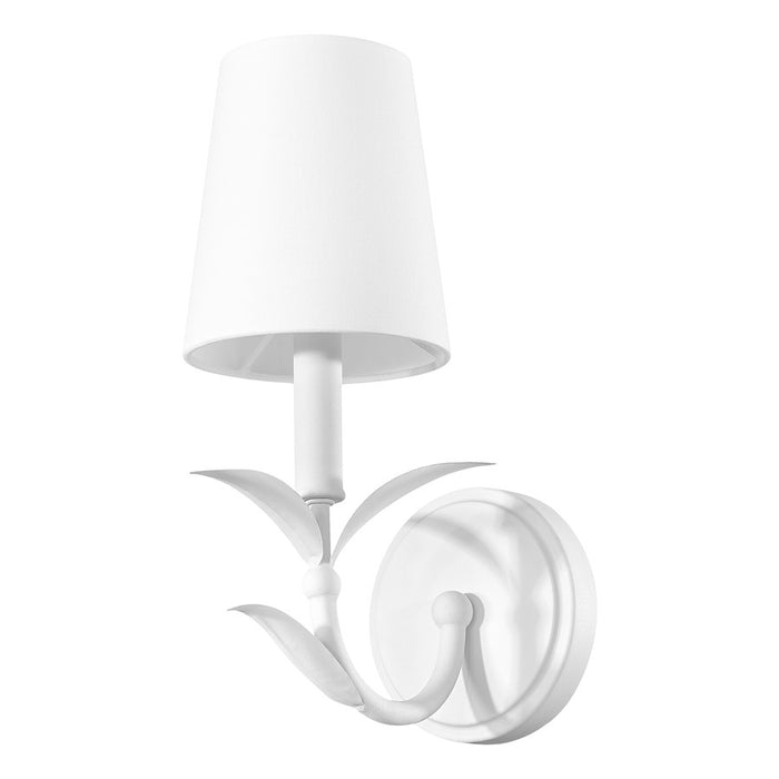 Z-Lite Aslin 1 Light Wall Sconce, Textured White/White