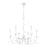 Z-Lite Aslin 6 Light Chandelier, Textured White/White