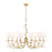 Z-Lite Aslin 8 Light Chandelier, Gold Leaf/White - 830-42GLF