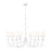 Z-Lite Aslin 8 Light Chandelier, Textured White/White - 830-42TXWH