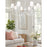 Z-Lite Aslin 8 Light Chandelier, Textured White/White