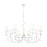 Z-Lite Aslin 8 Light Chandelier, Textured White/White