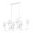 Z-Lite Aslin 6 Light Linear Chandelier, Textured White/White