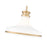 Z-Lite Reznor 1 Light 12" Pendant, Modern Gold/Matte Opal