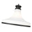 Z-Lite Reznor 1 Light 18" Pendant, Matte Black/Matte Opal