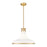 Z-Lite Reznor 1 Light 18" Pendant, Modern Gold/Matte Opal - 831P18-MGLD