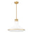 Z-Lite Reznor 1 Light 18" Pendant, Modern Gold/Matte Opal