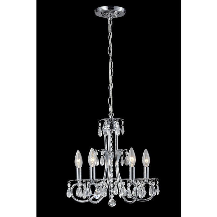Z-Lite Pearl 5 Light Chandelier, Chrome - 852CH