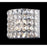Z-Lite Panache 1 Light Crystal Vanity Light 3.54x6.29x5.11", Chrome, Clear - 867-1S