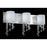 Z-Lite Jewel 3 Light LED Vanity Light, 5x22x11", Chrome, Matte Opal - 871CH-3V-LED