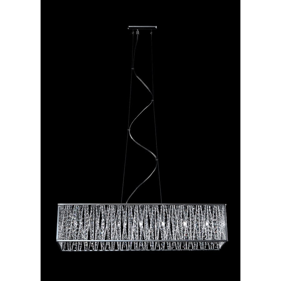 Z-Lite Terra 7 Light Pendant, Chrome, Chrome - 872CH-34