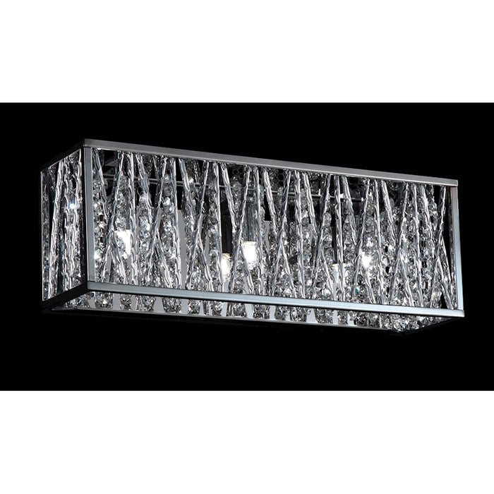 Z-Lite Terra 3 Light Vanity Light, 4x16.25x5.5", Chrome, Chrome - 872CH-3V