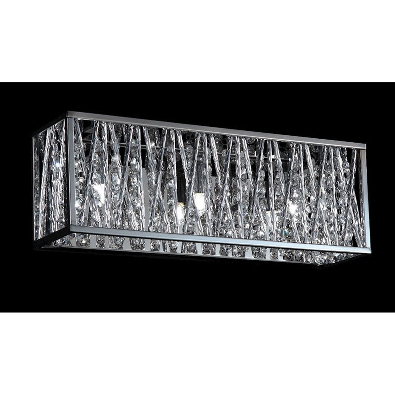 Z-Lite Terra 3 Light LED Vanity Light, 4x16.25x5.5", Chrome, Chrome - 872CH-3V-LED