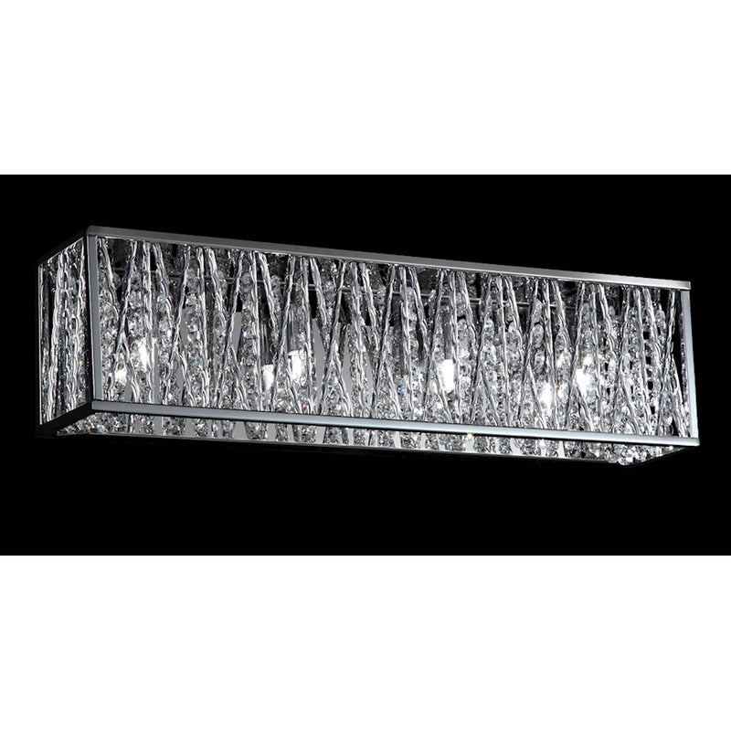 Z-Lite Terra 4 Light LED Vanity Light, 4x21.5x5.5", Chrome, Chrome - 872CH-4V-LED