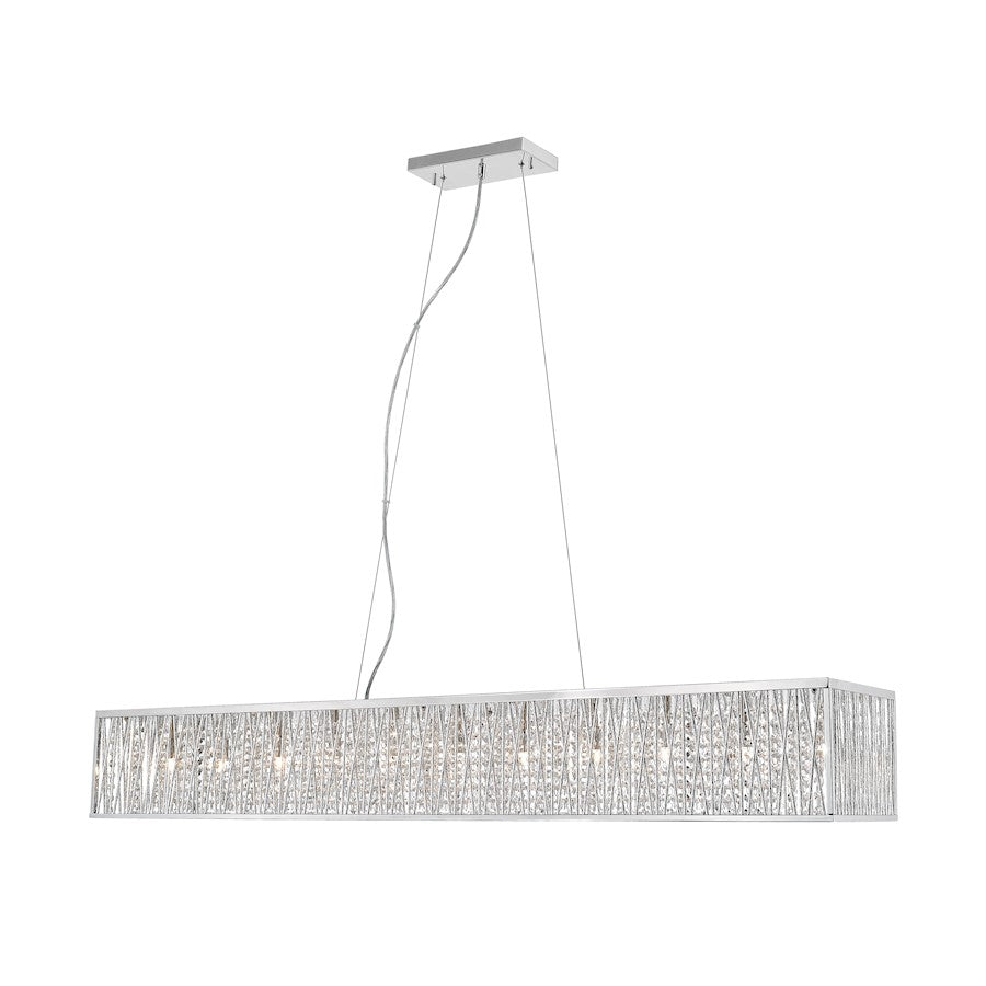 Z-Lite Terra 11 Light Island Pendant, Chrome/Chrome - 872CH-56
