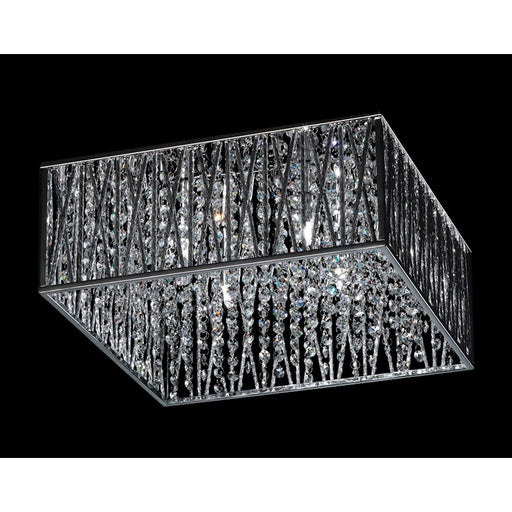 Z-Lite Terra 4 Light Flush Mount, 16.25x16.25x7.25", Chrome, Chrome - 872CH-F