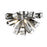Z-Lite 5 Light Vex 19" Flush Mount, Chrome