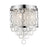 Z-Lite 4 Light Bijou 12" Flush Mount, Chrome