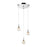Z-Lite Auge 3 Light Pendant, Chrome, Clear & Mesh - 905-3