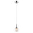 Z-Lite Auge 1 Light Mini Pendant, Chrome, Clear & Mesh - 905MP