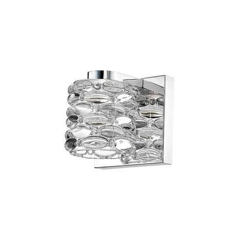 Z-Lite Dawson 1 Light Wall Sconce, Chrome, Clear - 907-1S-LED