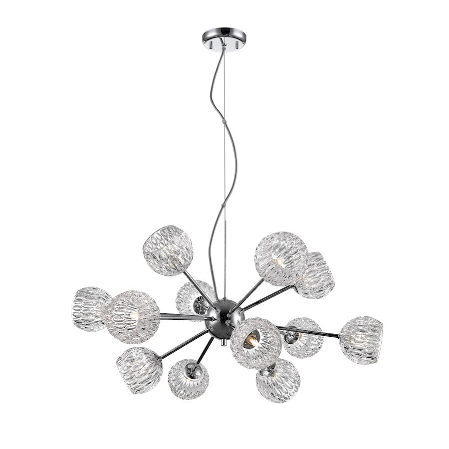 Z-Lite Laurentian 12 Light Pendant, Chrome - 909-12