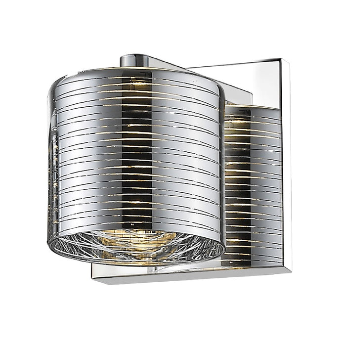 Z-Lite Sempter 1 Light Wall Sconce, Chrome - 911-1S-LED