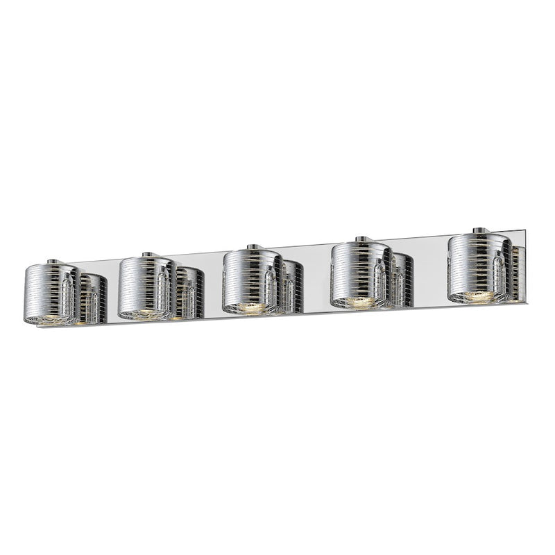 Z-Lite Sempter 5 Light Vanity, Chrome - 911-5V-LED
