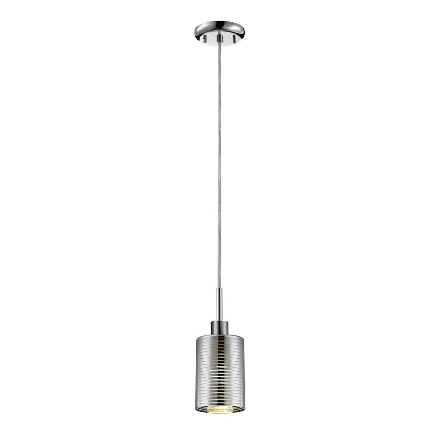 Z-Lite Sempter 1 Light Medium Pendant, Chrome - 911MP2