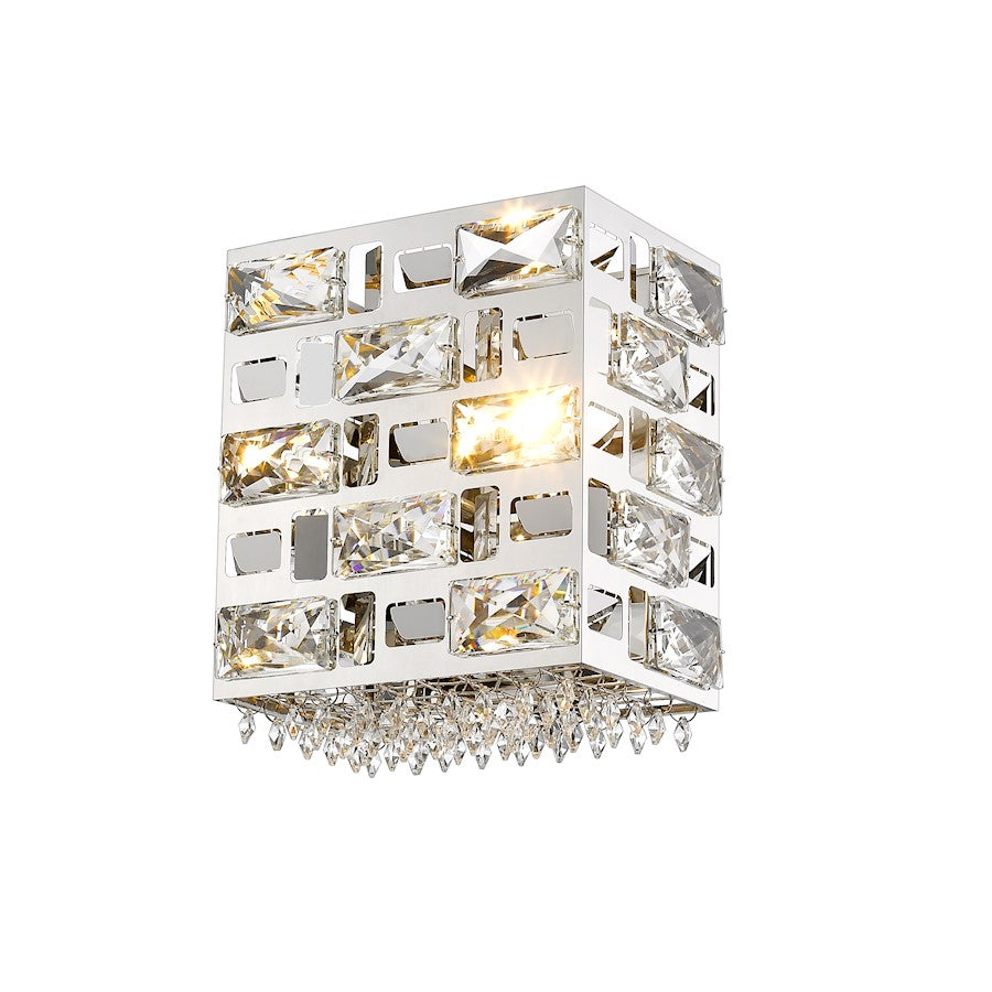 Z-Lite Aludra 1 Light Wall Sconce, Chrome - 912-1S-CH