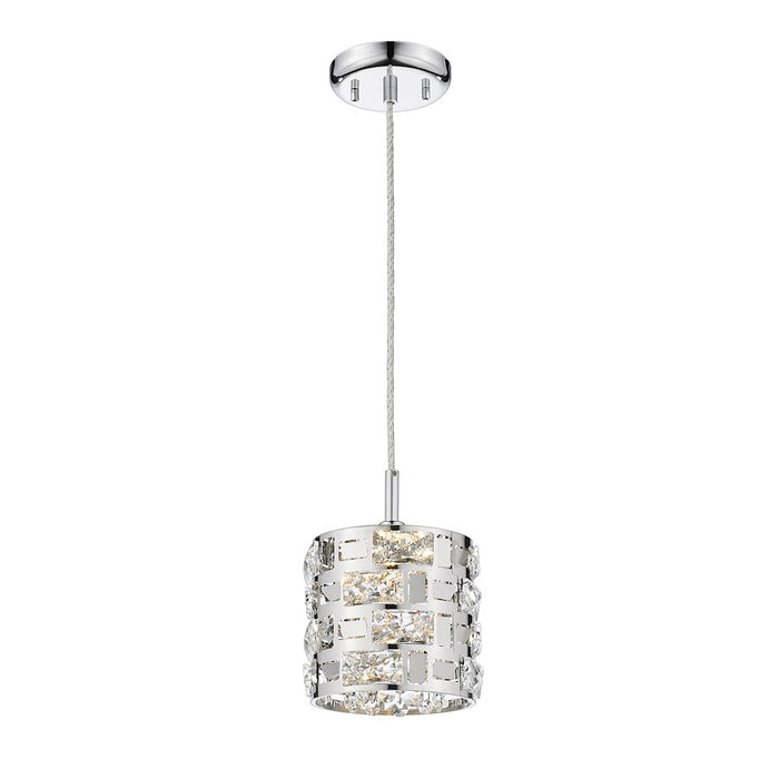 Z-Lite Aludra 1 Light Mini Pendant, Chrome - 912MP-CH