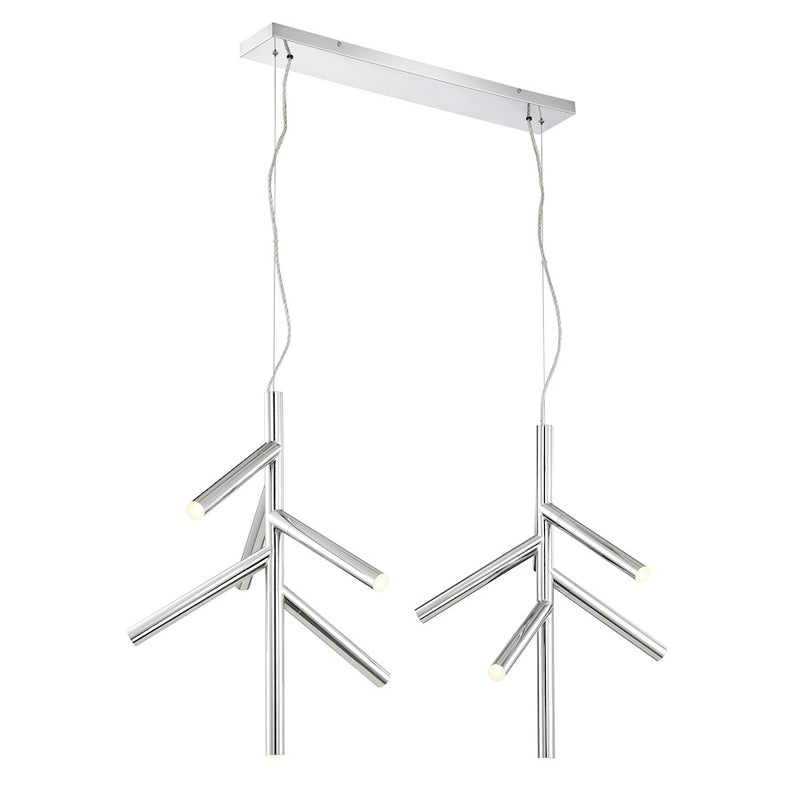 Z-Lite 12 Light Forest 20" Pendant, Chrome