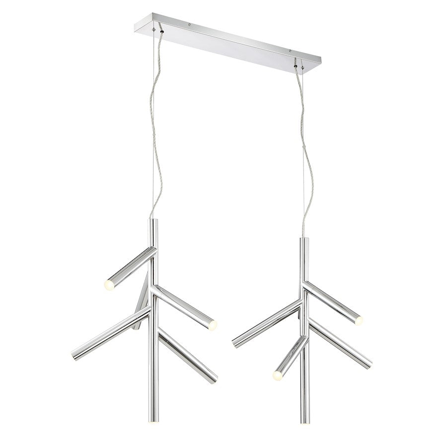 Z-Lite 12 Light Forest 20" Pendant, Chrome